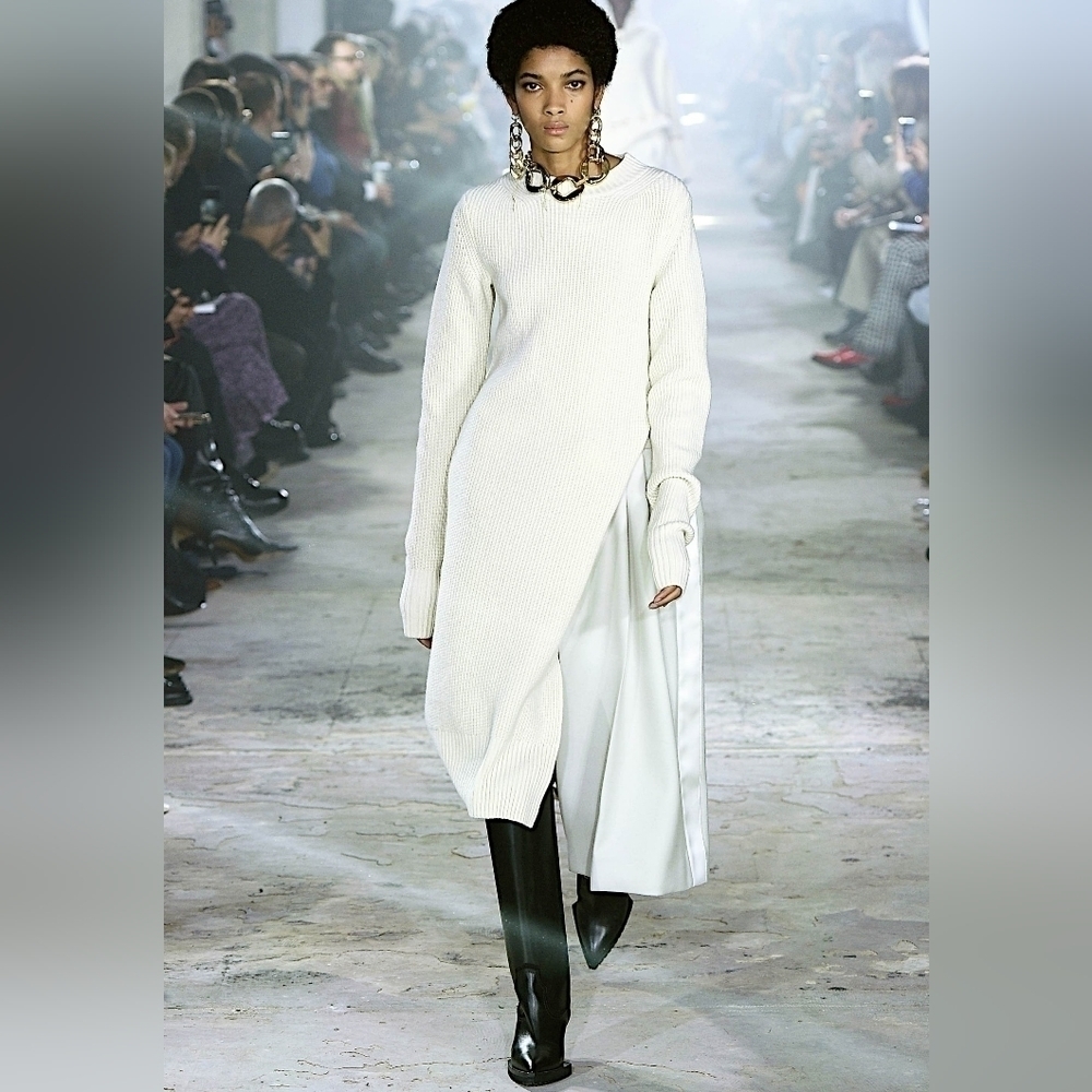 Sacai Runway Winter 2020 wool sweater dress size M(3) BNWT with marks